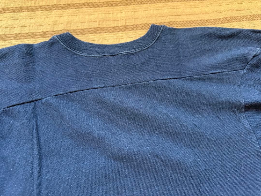 70年代 チャンピオンU.N.C. フットボールシャツ XL ネイビー