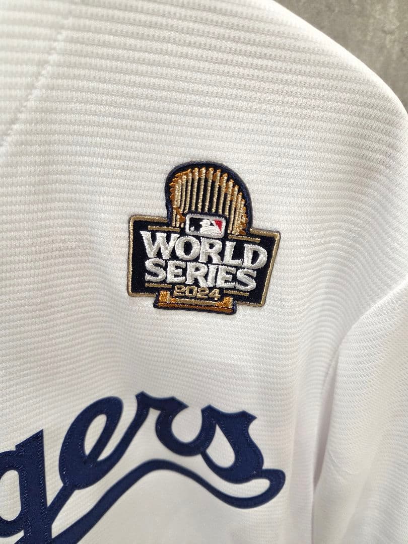 【正規品】大谷翔平 WSワッペン付き ロサンゼルスドジャース ユニフォーム　L
