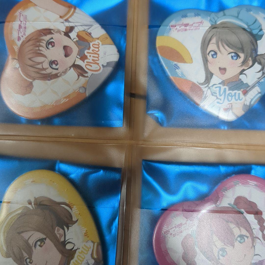 ラブライブサンシャインAqours　ハート缶バッジ9個セット