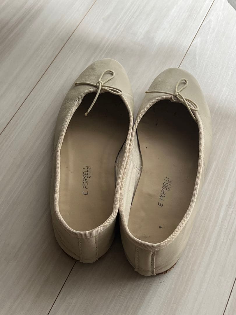 Porselli ベージュ バレエシューズ 24cm/size 38