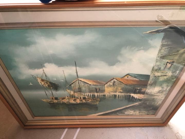 絵画 油絵 額縁 額 アンティーク 木製 ゴールド