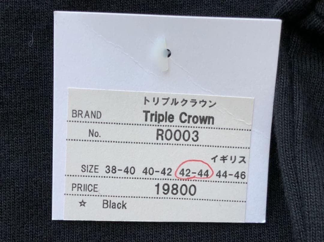 新品 定価21780円 トリプルクラウン レースアップシャツ ラガーシャツ