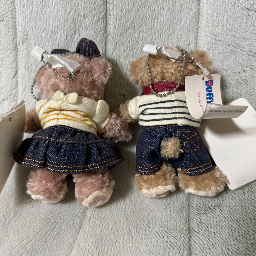 ディズニー デニム コスチューム ダッフィー シェリーメイ ぬいぐるみバッジ