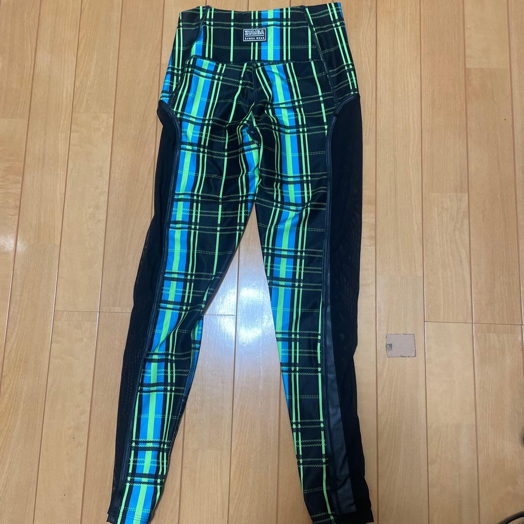 未使用品⭐︎S⭐︎カラフルチェック柄⭐︎ZUMBAレギンス