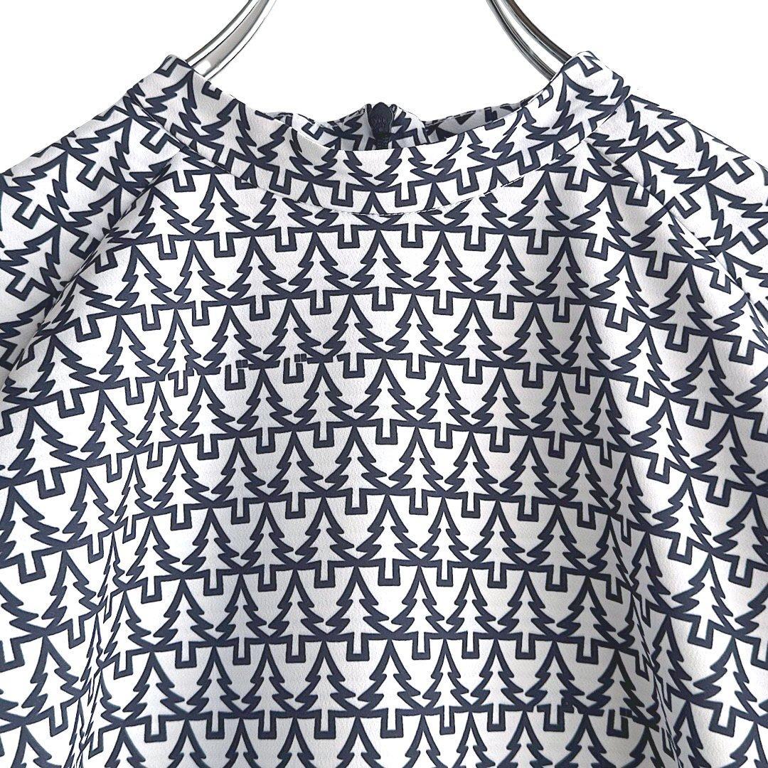 466 PGG 定価30,800円 長袖シャツ トップス ツリー柄 サイズ0 S
