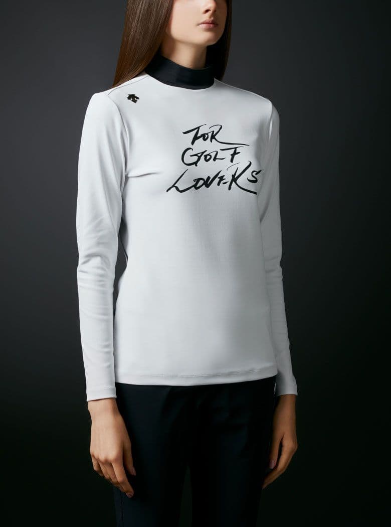 ★美品★DESCENTE　GOLF　万美コレクション　モックネック　サイズ S