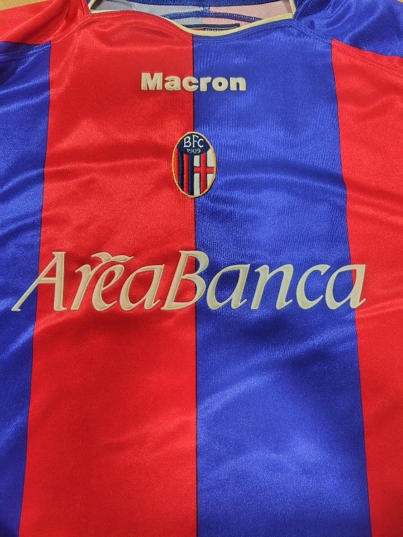 （希少）中田英寿　ユニフォーム　サッカー　ボローニャ　macron　セリエA