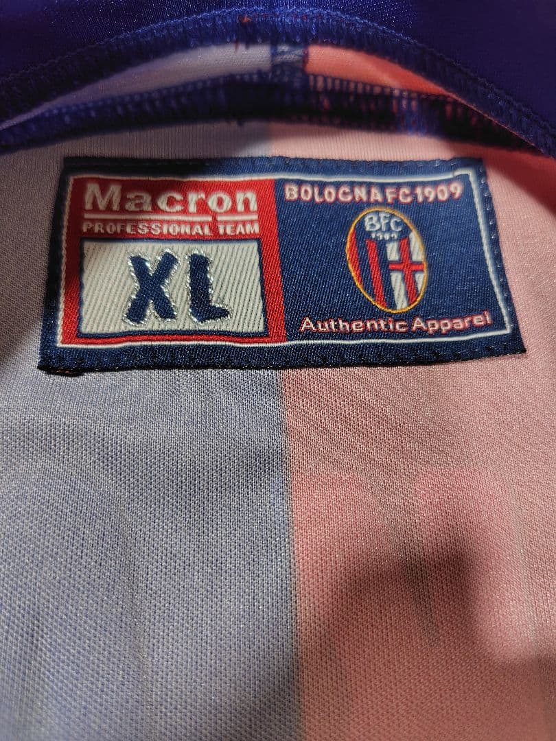 （希少）中田英寿　ユニフォーム　サッカー　ボローニャ　macron　セリエA