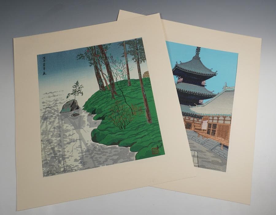 木版画家 徳力富吉郎 京の四季 十二景 木版画集 81/100
