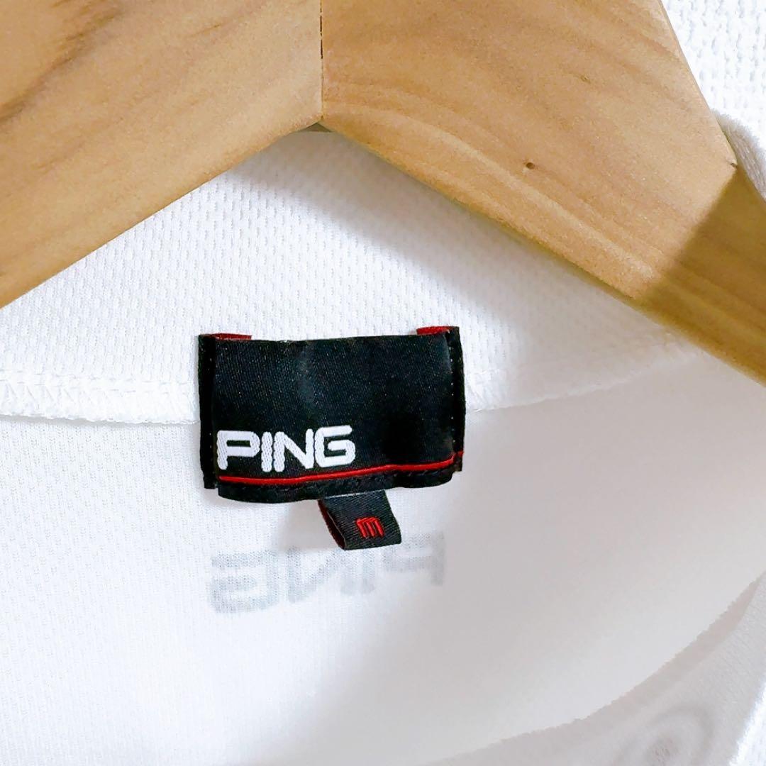 PING✨ゴルフウェア レディース 半袖 ビックロゴ ハイネックカットソー
