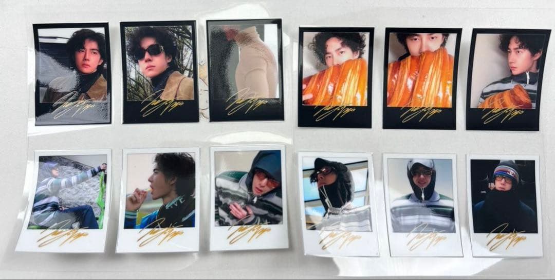 ワンイーボー　王一博 新85 パリショー転写ステッカー6セットまとめ売り