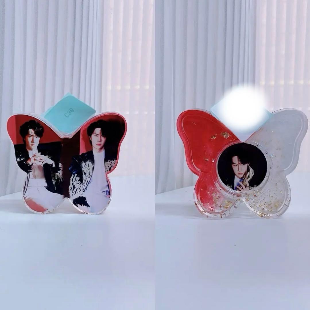 王一博 新しいレジン　の蝶のスタンド　7点セット❣️確認用❣️0405