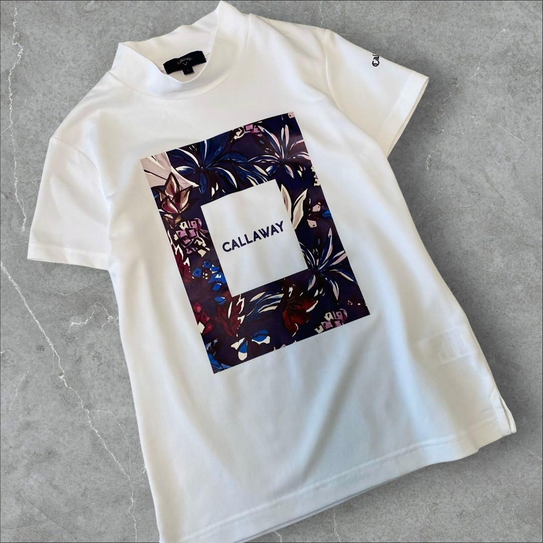 美品！　CALLAWAY イラストフラワー　モックネック　セットアップ　S