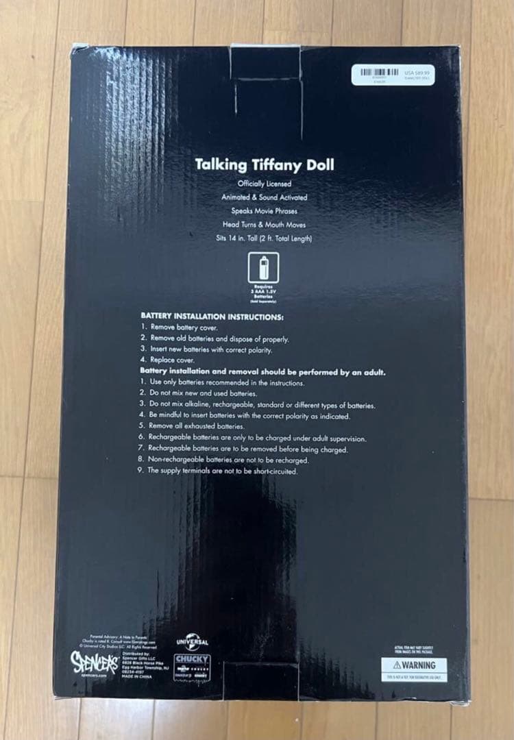 チャッキー ティファニー トーキング 等身大　希少　レア　スピリット　日本未発売
