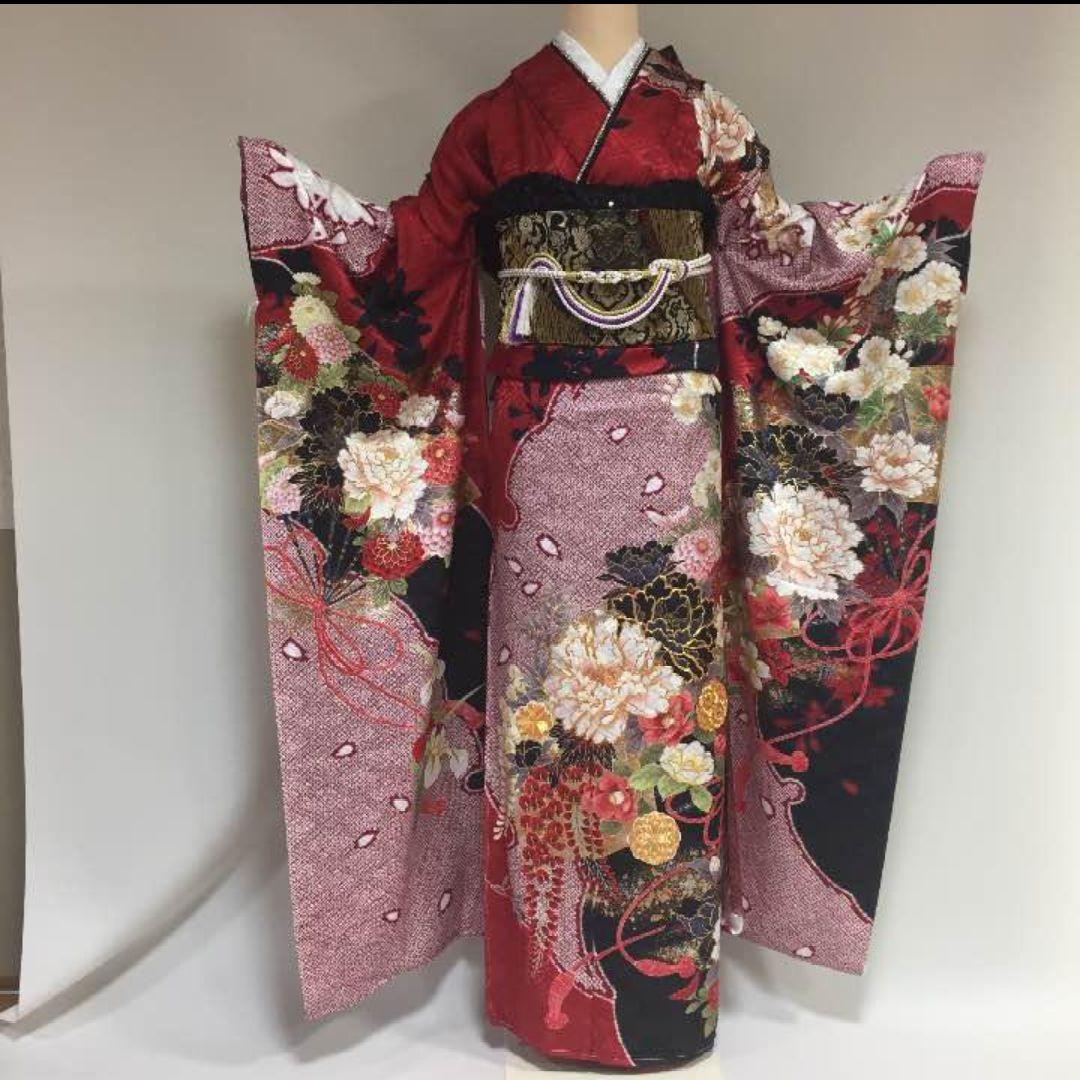 成人式 着物 金彩友禅