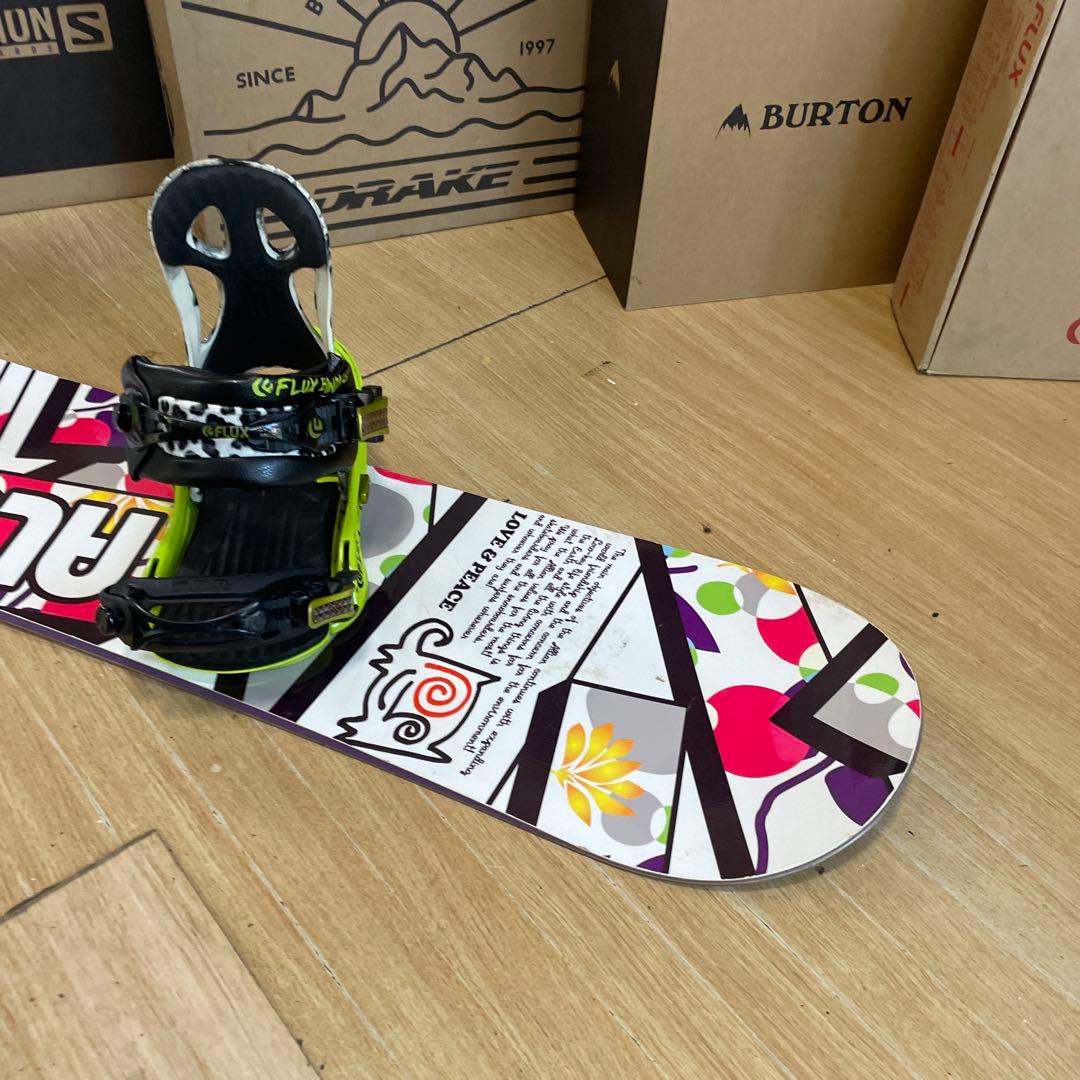 ALLIAN×FLUX　アライアン　フラックスバインディング付スノーボードセット