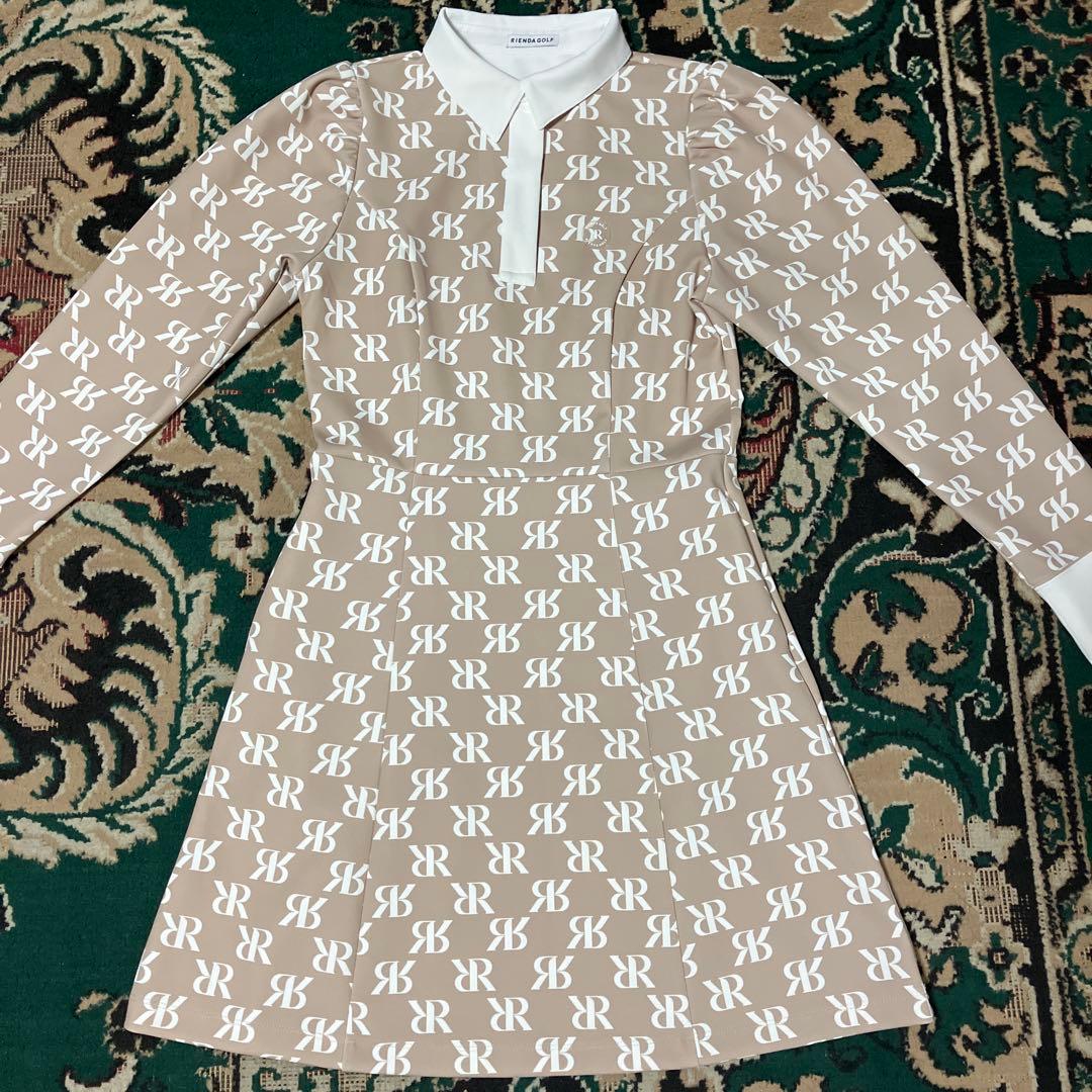 美品　リエンダゴルフ　ワンピース　総ロゴ