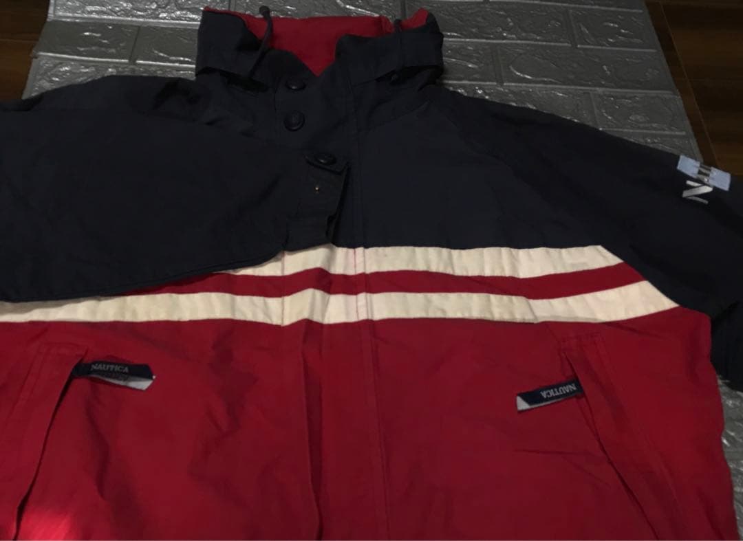 MENS nautica ノーティカ アウター M ネイビー×レッド