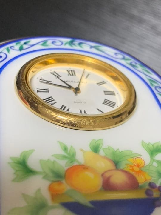 HAVILAND   アビランド  陶器置時計 稼働品