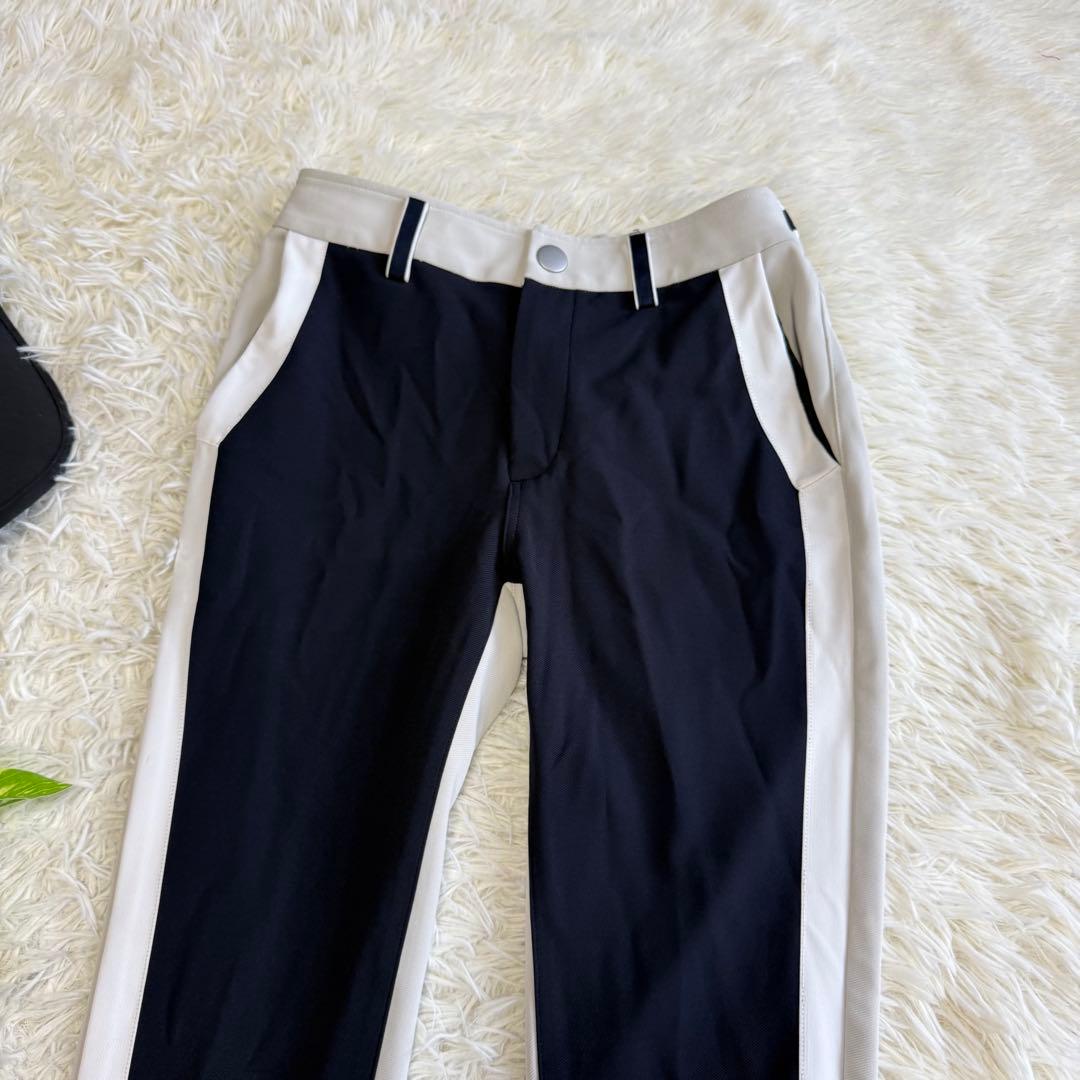 【ディセンバーメイ】美品 ストレッチパンツ グレー Sサイズ レディース