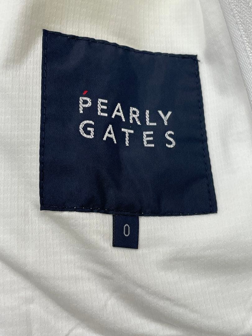 未使用級　PEARLY GATES 薄手　フード付きジャケット ホワイト　春夏