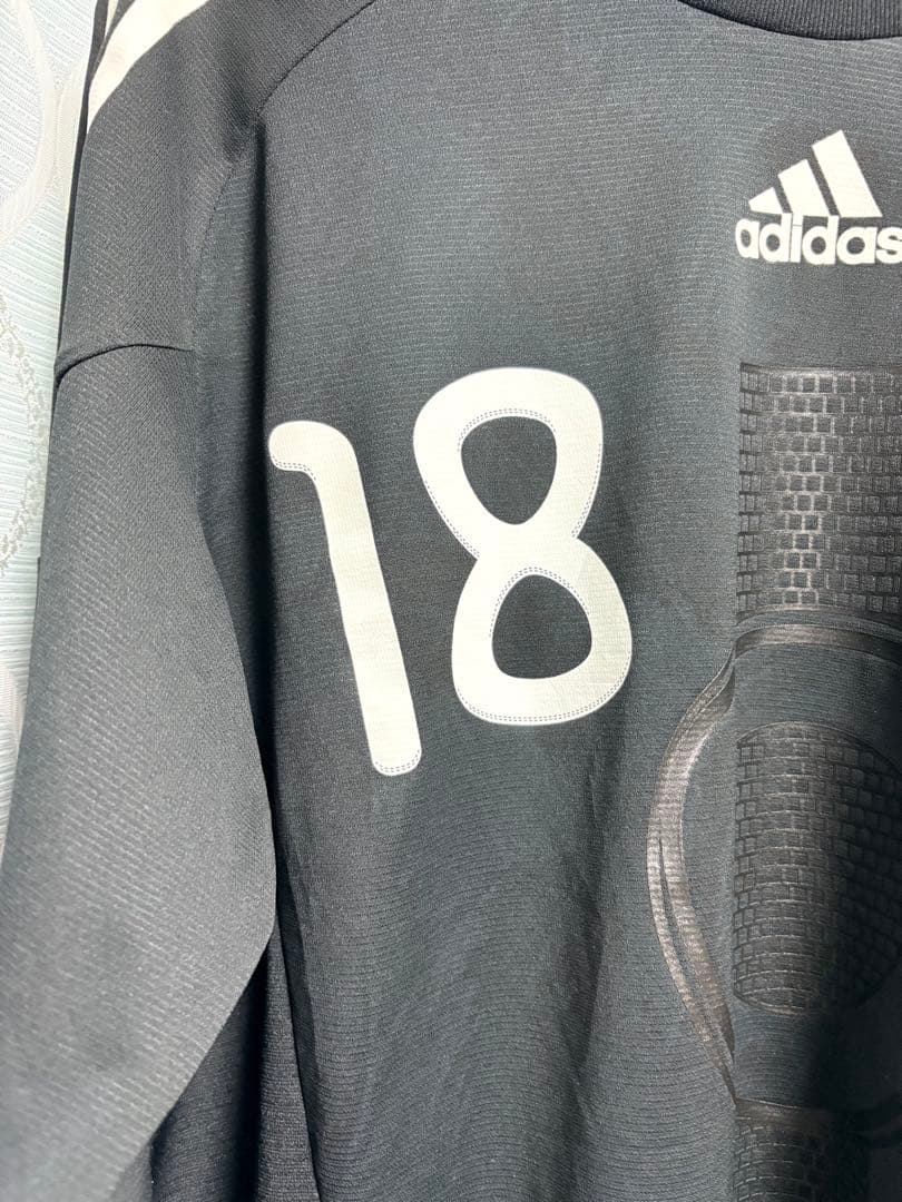 adidas サッカー日本代表 GKシャツ サイズXO 背番号18 黒