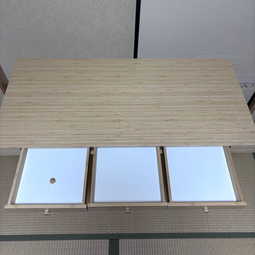 IKEA イケア　リルオーセン　デスク　机　竹製　木製
