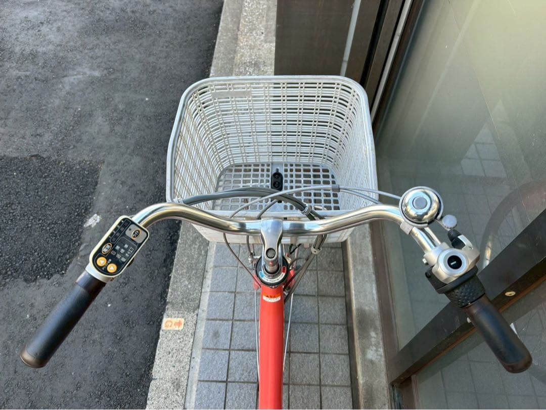 中古電動自転車 ヤマハ パス 24インチ オレンジ 横浜 №3239