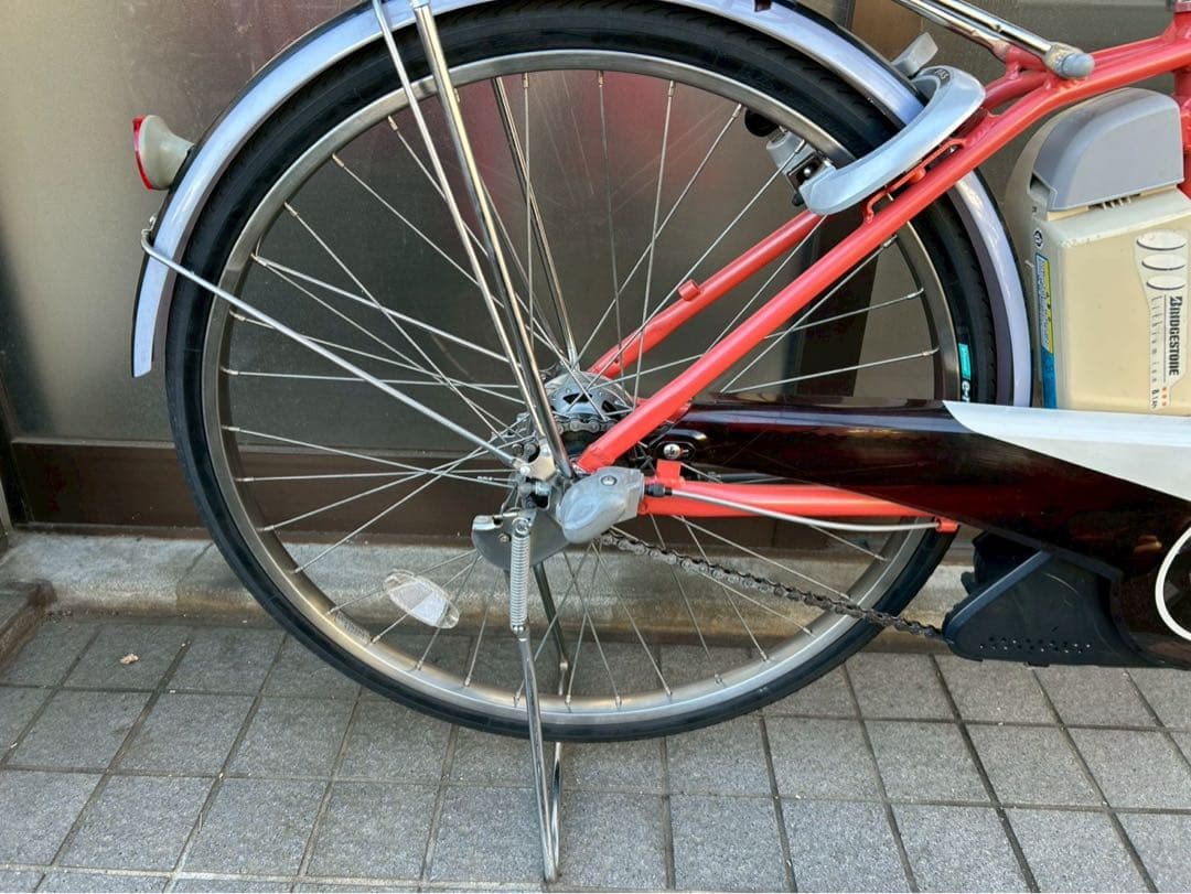 中古電動自転車 ヤマハ パス 24インチ オレンジ 横浜 №3239