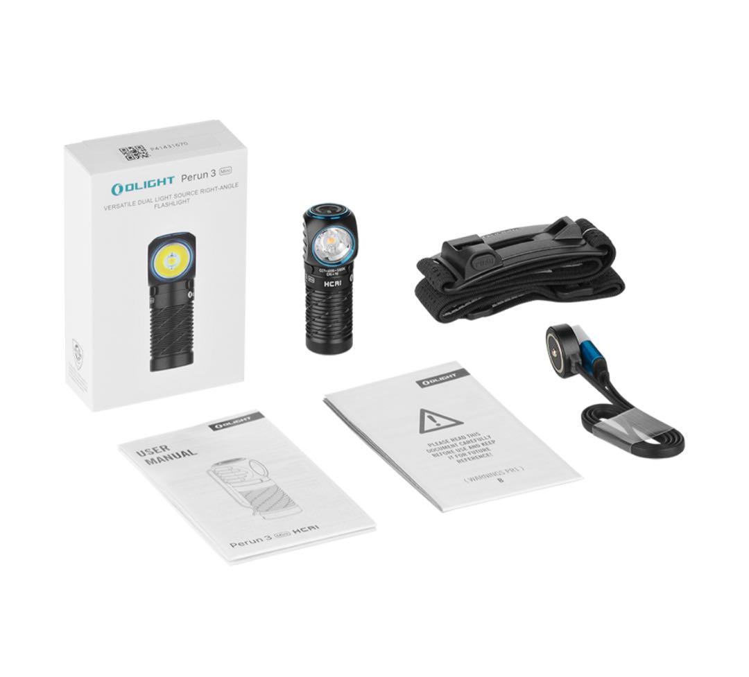 オーライト　olight perun3 mini ブラック　CW 防災