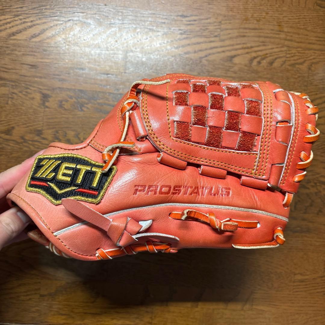 ZETT 軟式内野手用グローブ 源田モデル ※小指２本入れ型付け