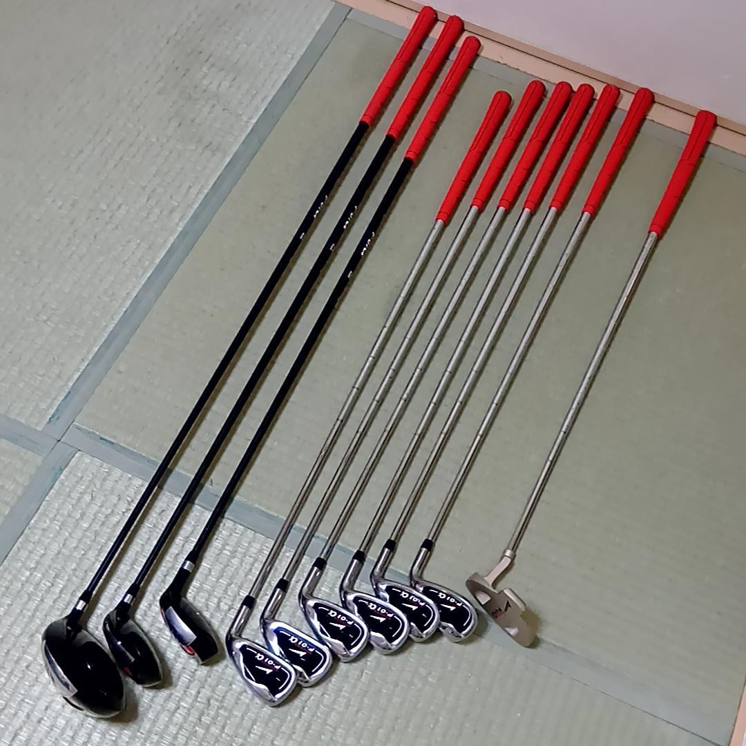 World Eagle F-01α 10本セット　スタンド式キャディバッグ付
