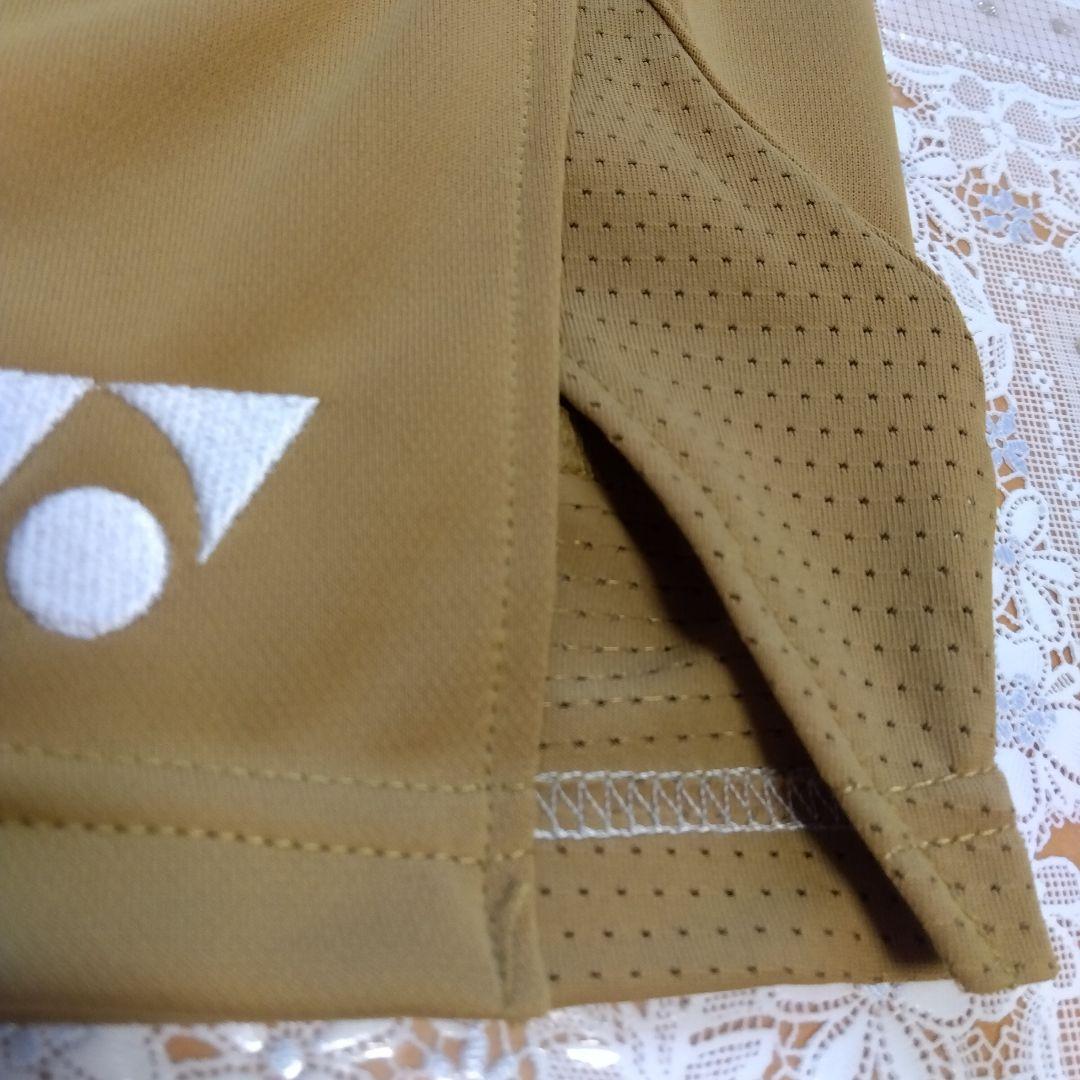 新品✨ ⑩ YONEX ハーフパンツ／ ユニ О／ゴールド／日本代表モデル