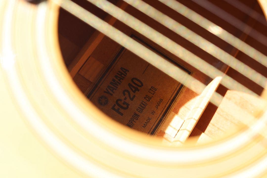 美品 低弦高 メンテ済 YAMAHA FG-240 70年代 グリーンラベル