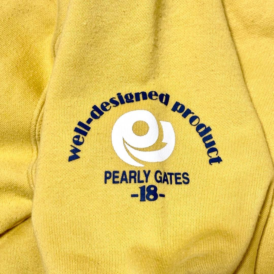 【極美品】パーリーゲイツ　長袖スウェット　トレーナー　ゴルフ　イエロー　2XL