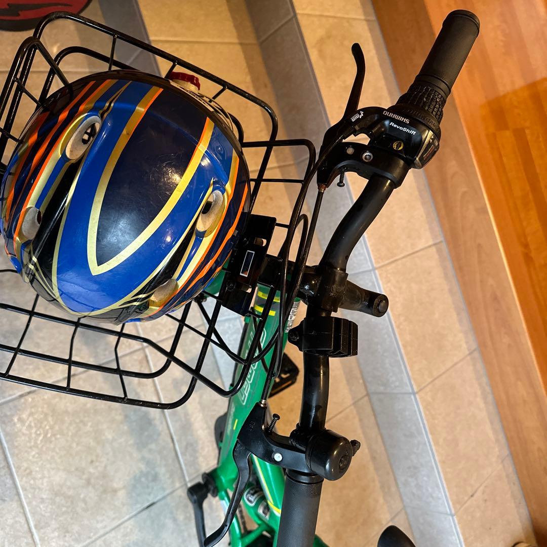 シマノ　自転車　キッズ　20インチ　グリーン