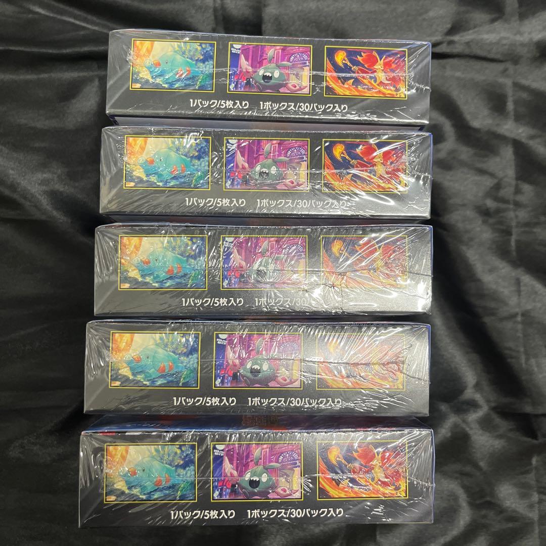 最新ポケモンカード　ニンジャスピナーBOX シュリンク付き　5BOX