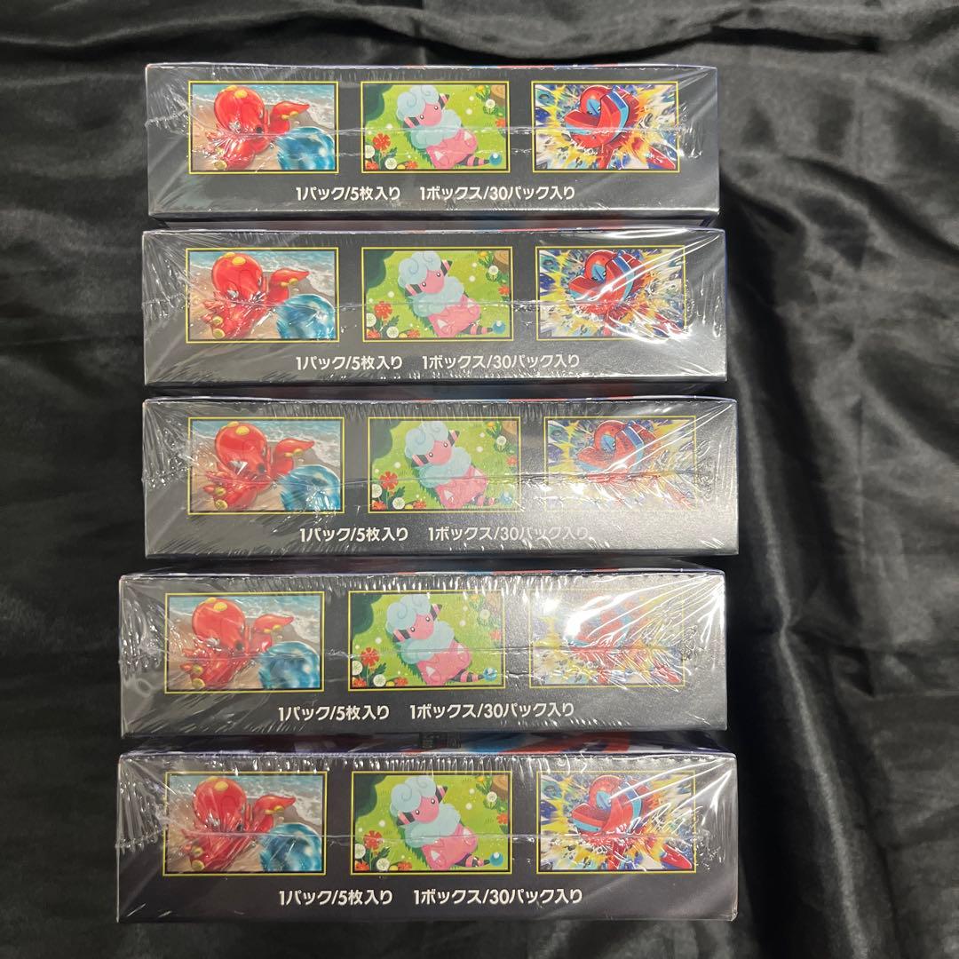 最新ポケモンカード　ニンジャスピナーBOX シュリンク付き　5BOX