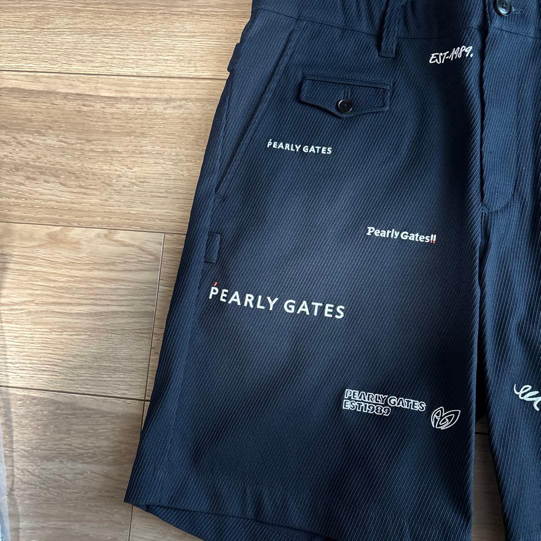 【新品　未使用】Pearly Gates 黒 ショートパンツ XL