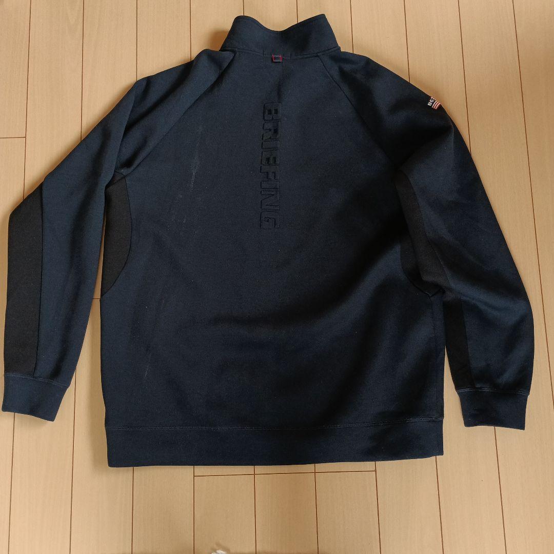 BRIEFING ハーフジップジャケット XL ネイビー