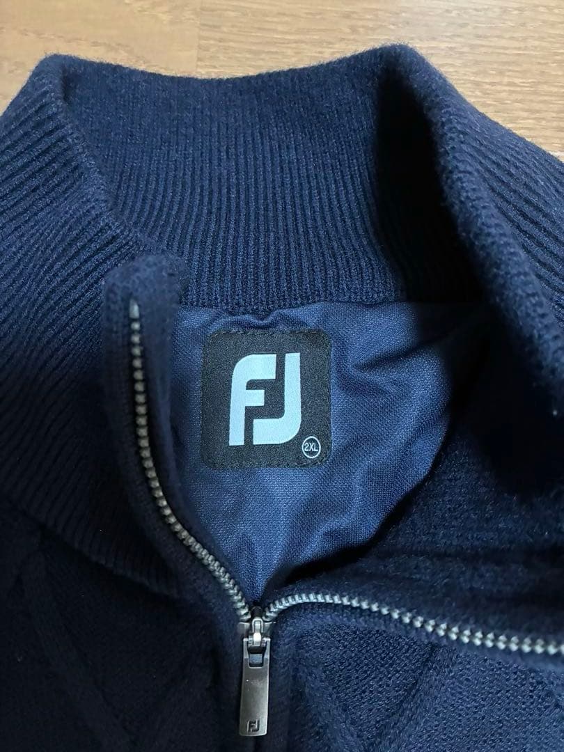 FootJoy ネイビー ハーフジップ セーター