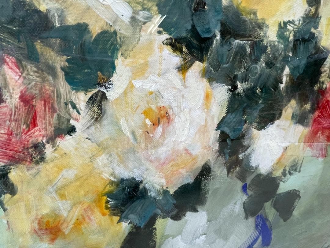 和田悟 油彩画 薔薇 サイン在 F10号 額装 油絵 絵画