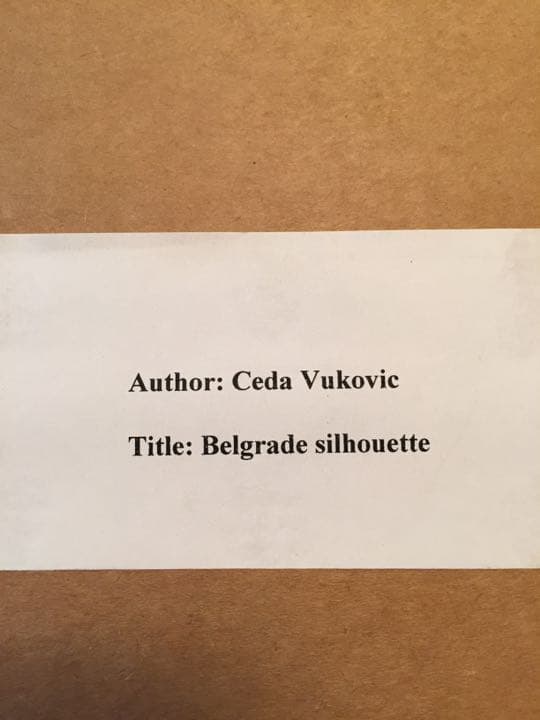 抽象画（版画）【ベオグラード Belgrade】