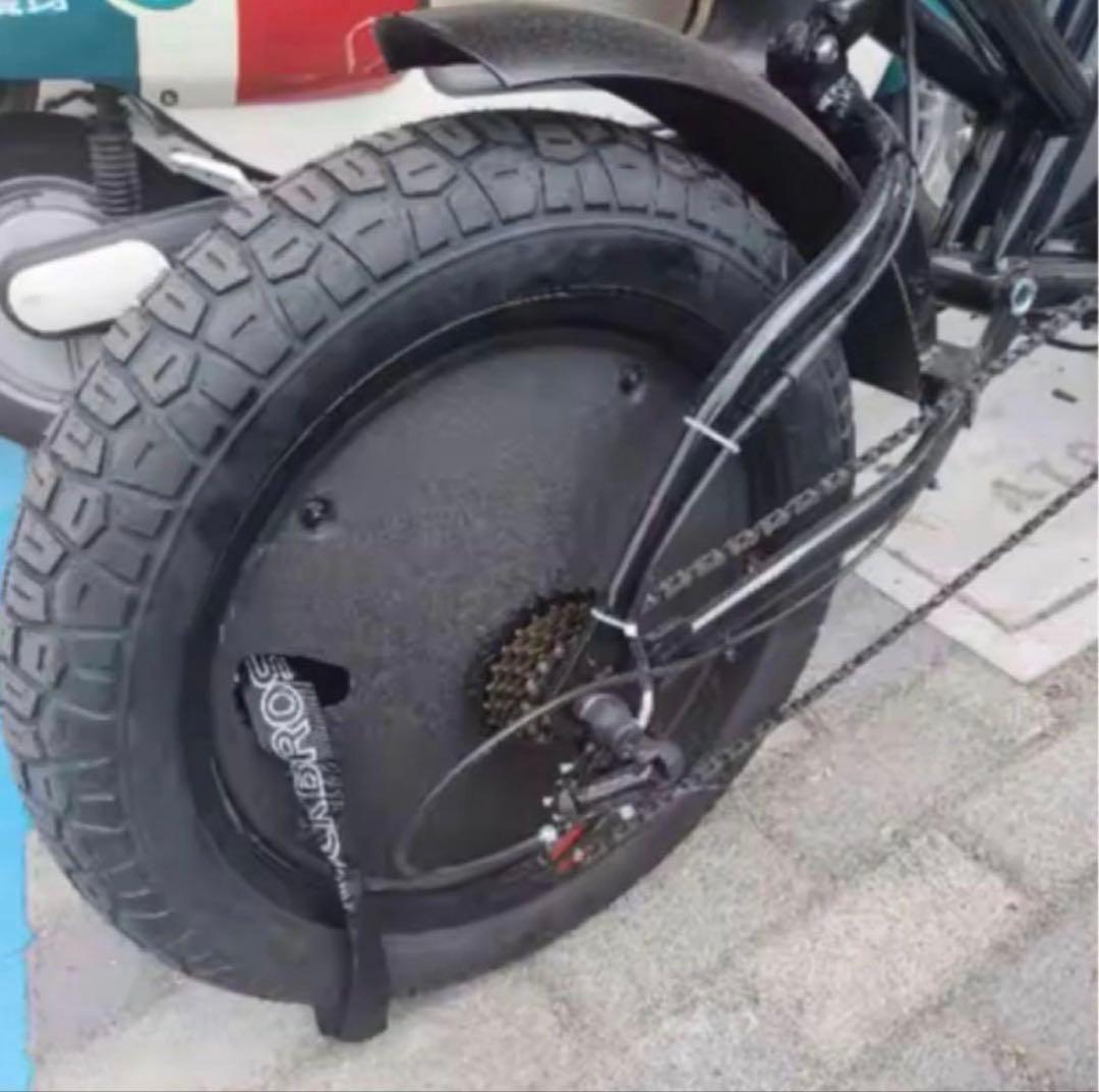 自転車ホイールカバー20インチプラスティックblack4枚セット取り付けネジなし