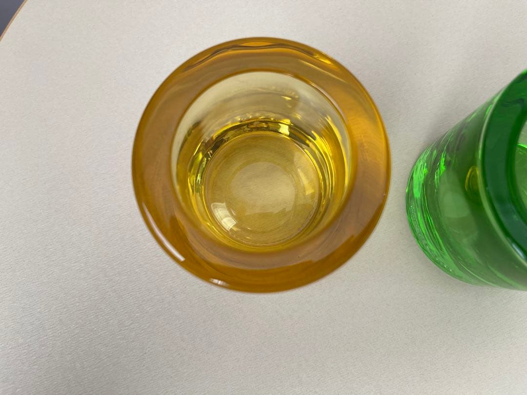イッタラ　kivi キャンドルホルダー2個セット　レモン＆アップルグリーン