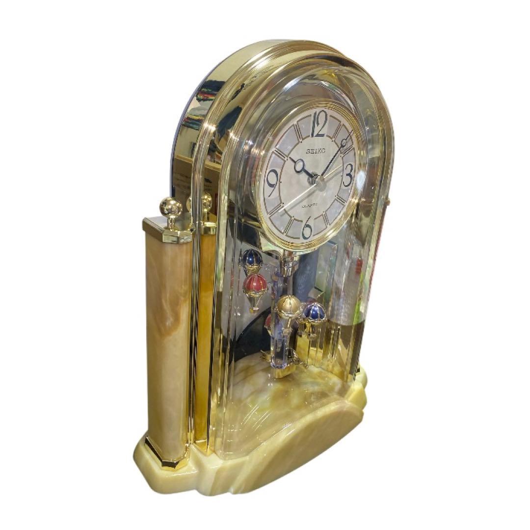 SEIKO セイコー クオーツ クロック 回転飾りつき