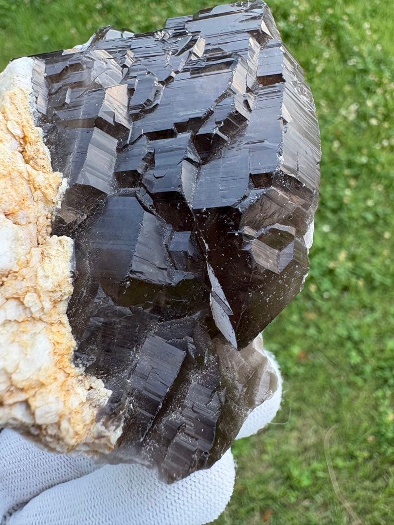 【匿名発送】スカルドゥ産　スモーキー水晶（カテドラル）