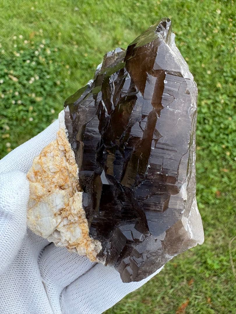 【匿名発送】スカルドゥ産　スモーキー水晶（カテドラル）