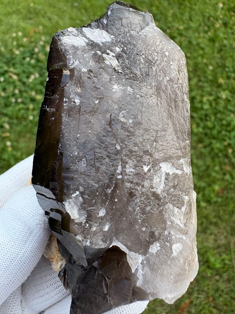 【匿名発送】スカルドゥ産　スモーキー水晶（カテドラル）