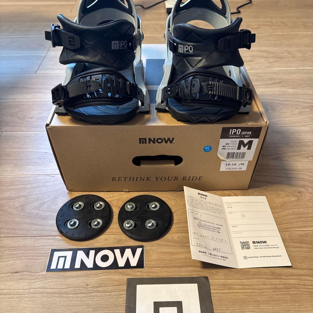 NOW BINDING IPO Mサイズ バインディング ビンディング スケート